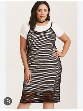 LIKE NEW TORRID RUnway 3X FISHNET Dress